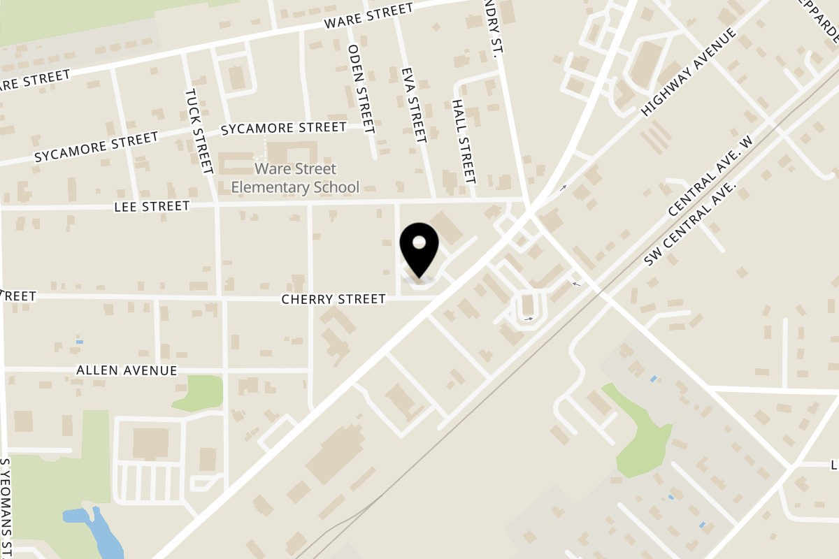 Map showing the location of Fuji Bar & Grill Blackshear on 3332 US-84 in Blackshear